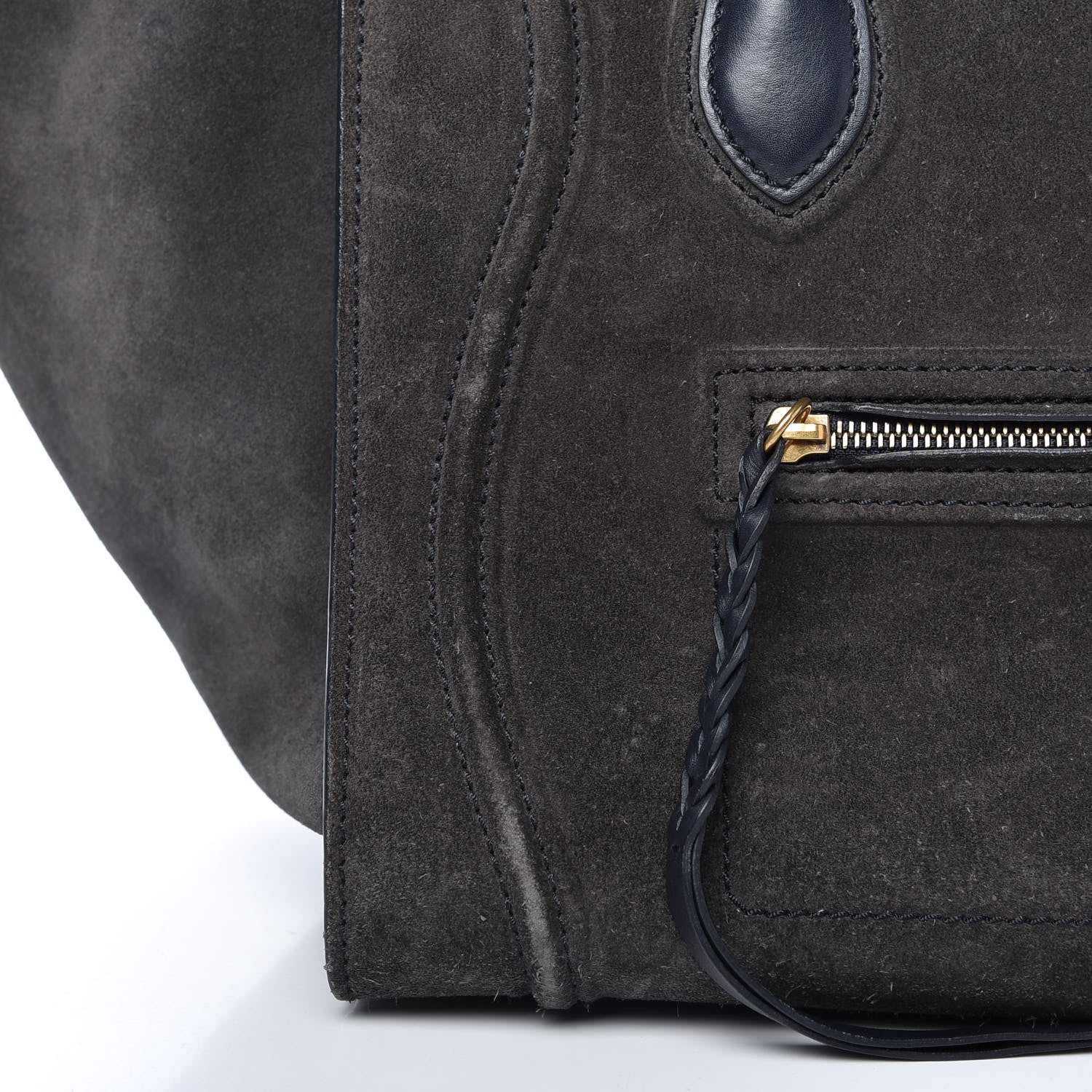 Celine Suede Medium Phantom Luggage Anthracite 10 of 11
