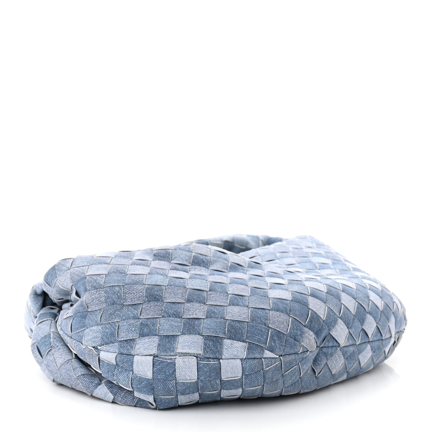 Nappa Denim Effect Intrecciato Teen Jodie Hobo Denim