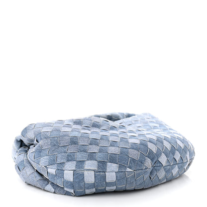 Bottega Veneta Nappa Denim Effect Intrecciato Teen Jodie Hobo Denim 4 of 11