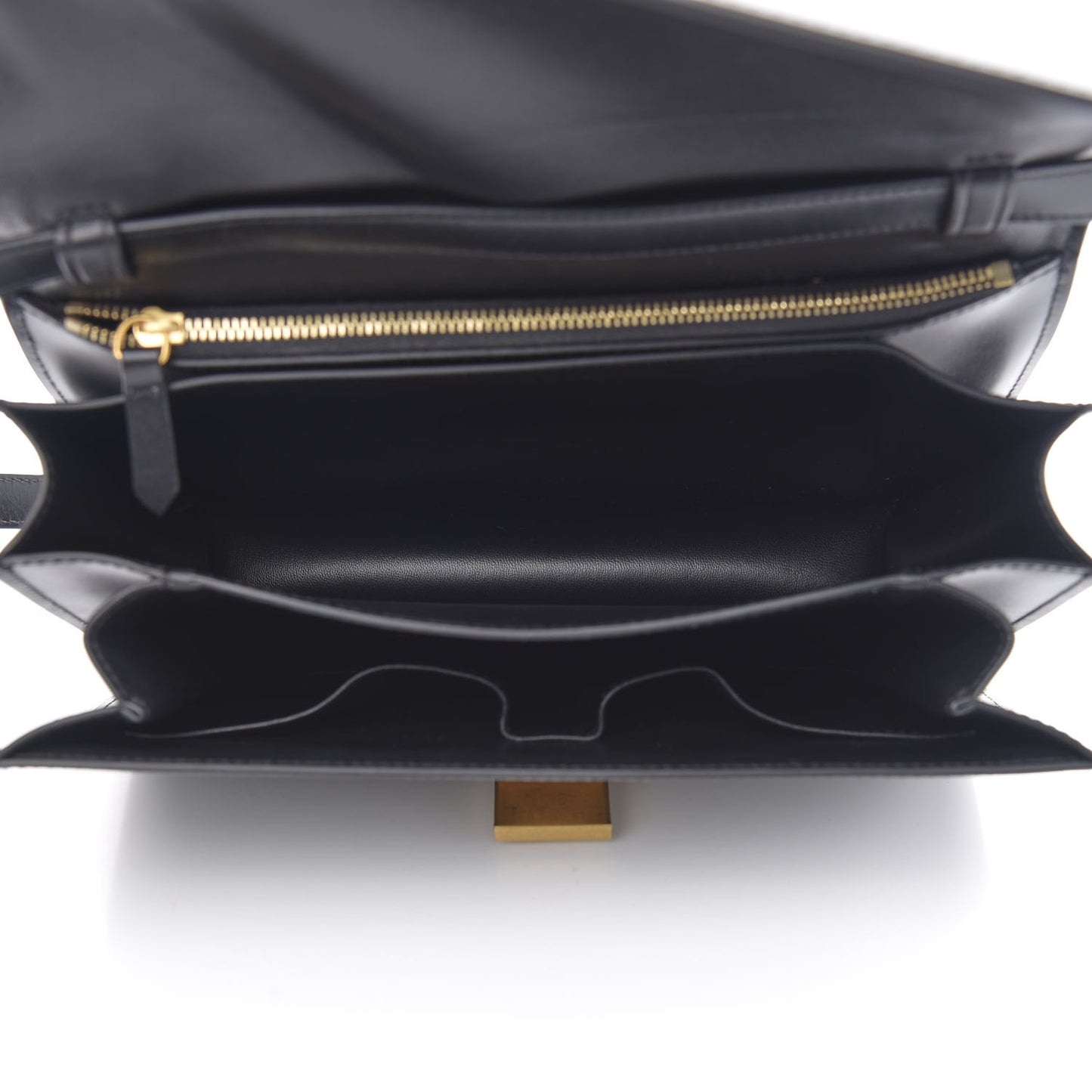 Box Calfskin Medium Classic Box Flap Bag Black