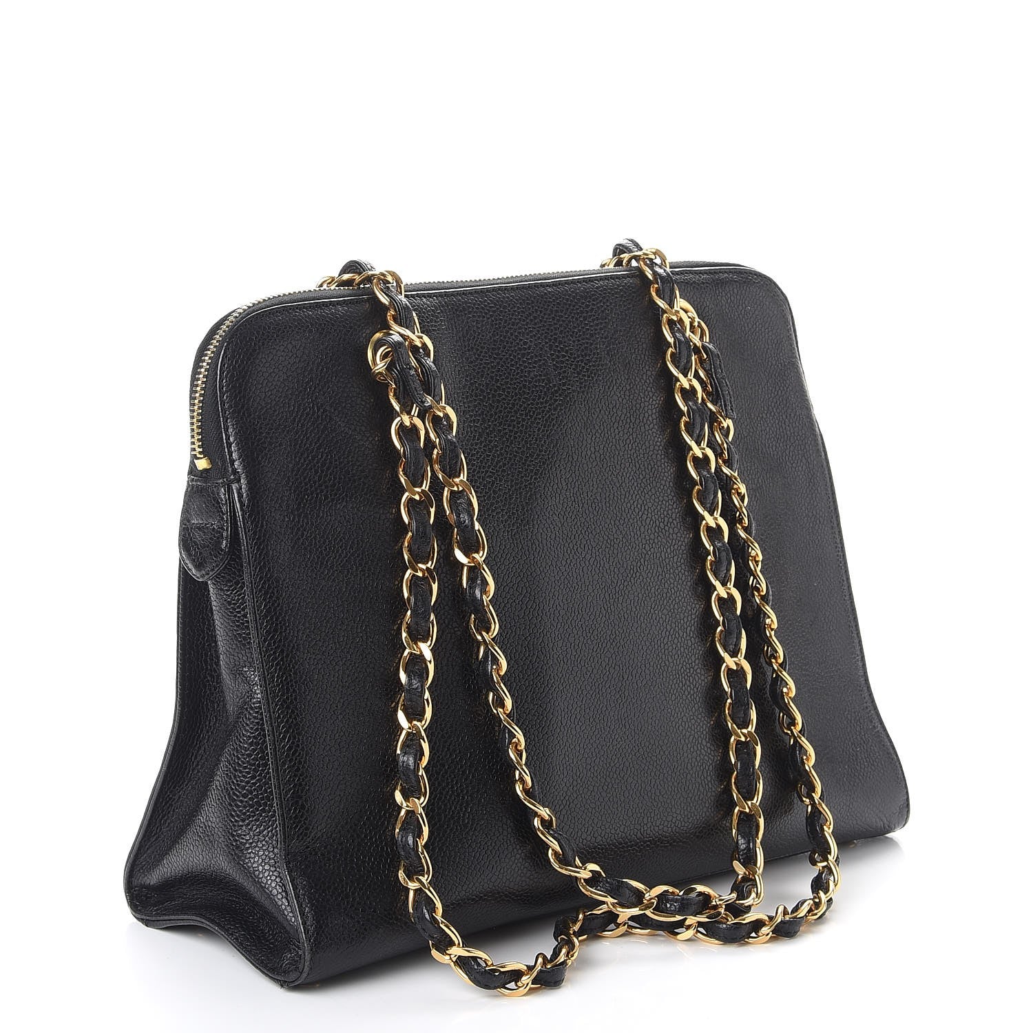 Chanel Caviar Flap Shoulder Bag Black 3 of 8