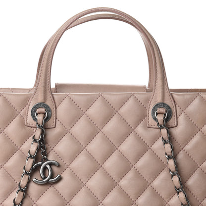 Chanel Calfskin Quilted Small Easy Shopping Tote Light Pink 18 of 18