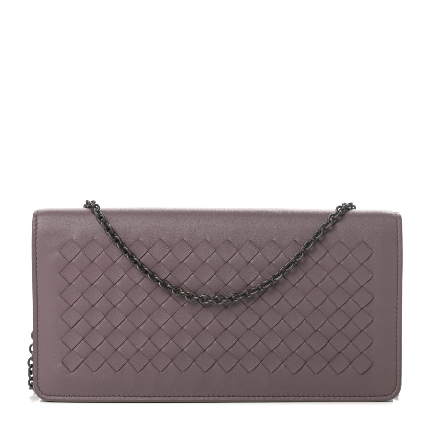 Nappa Intrecciato Continental Wallet on Chain Violet