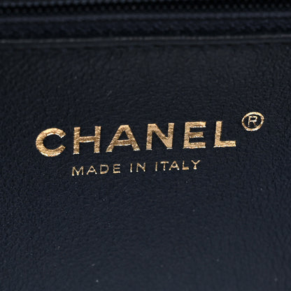 Chanel Caviar Quilted Medium CC Filigree Vanity Case Navy 8 of 12