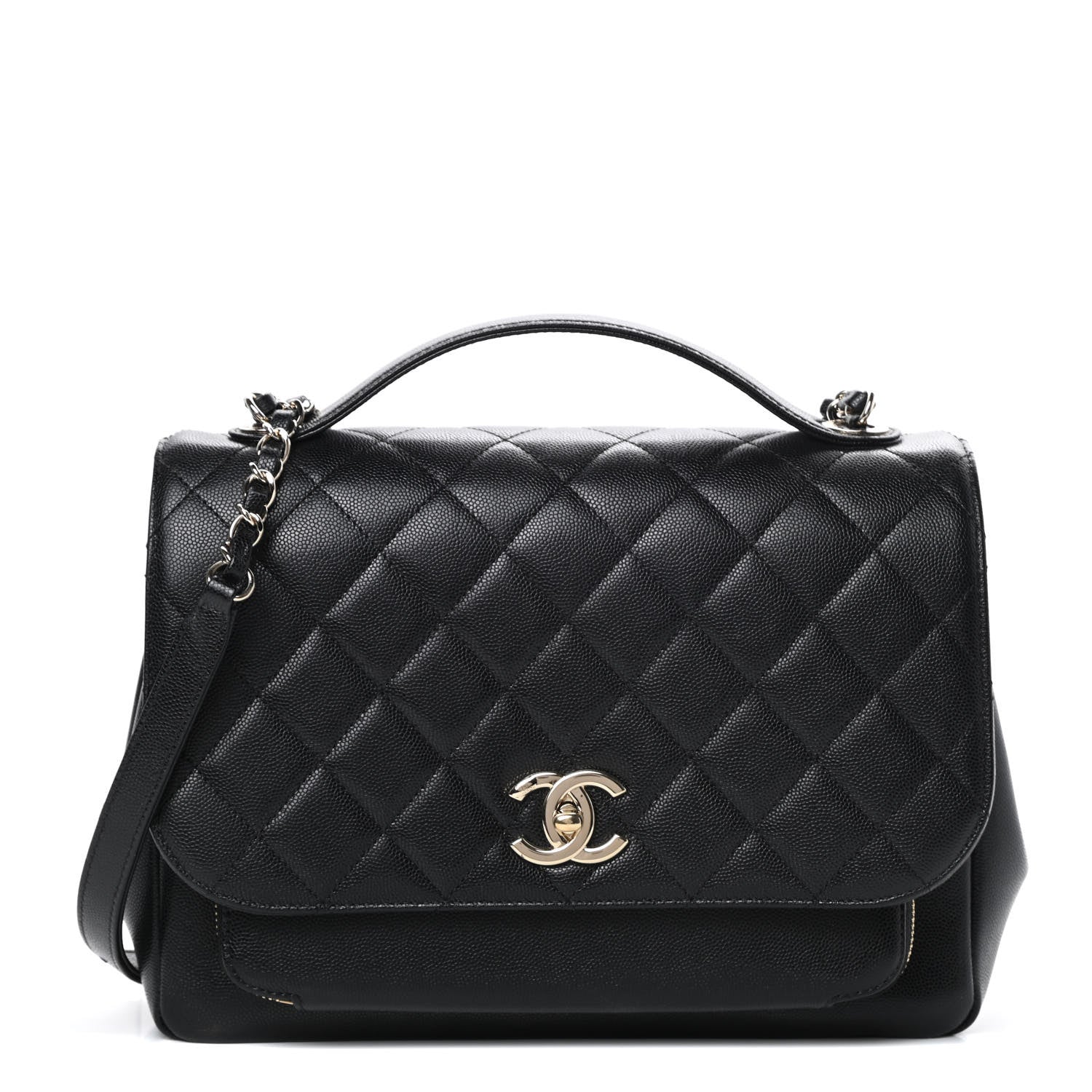 Chanel Caviar Quilted Large Business Affinity Flap Black 1 of 11