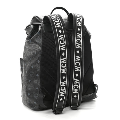 MCM Visetos Raymonde Two Pocket Backpack Black 3 of 10