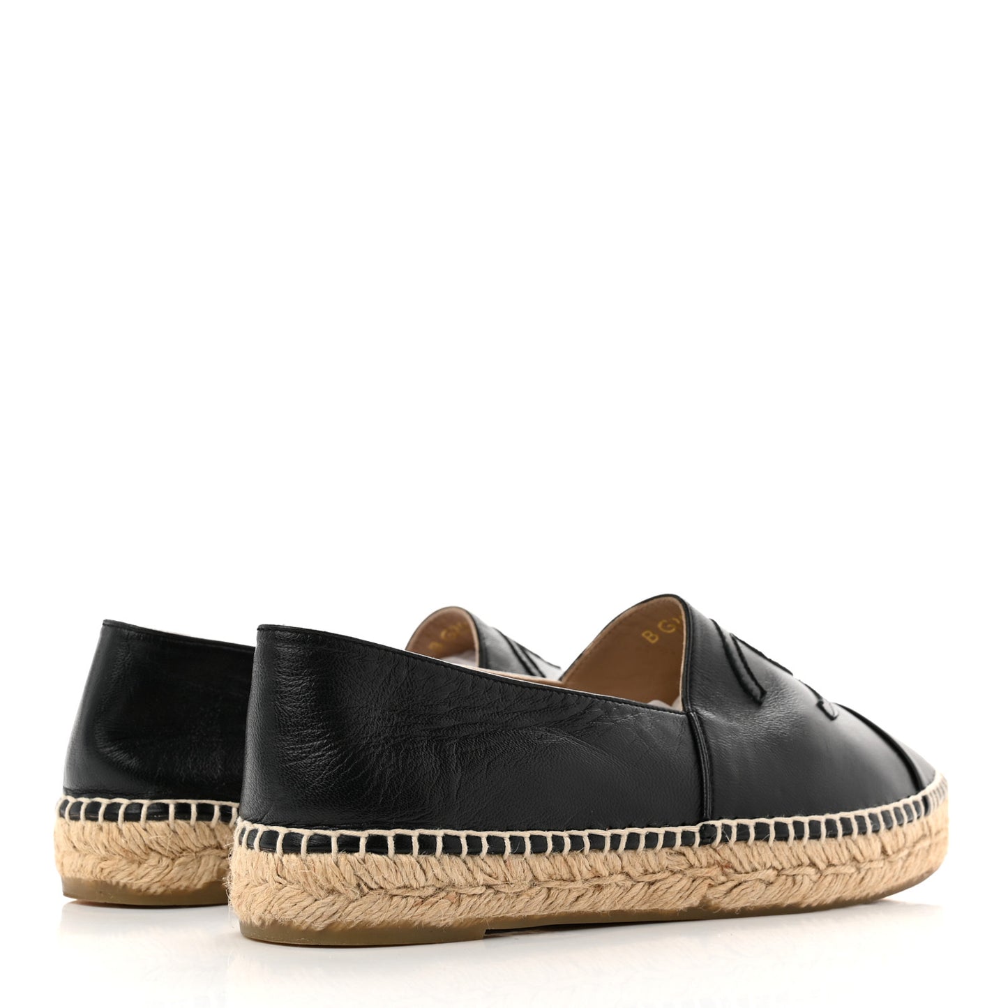 Lambskin CC Espadrilles 39 Black