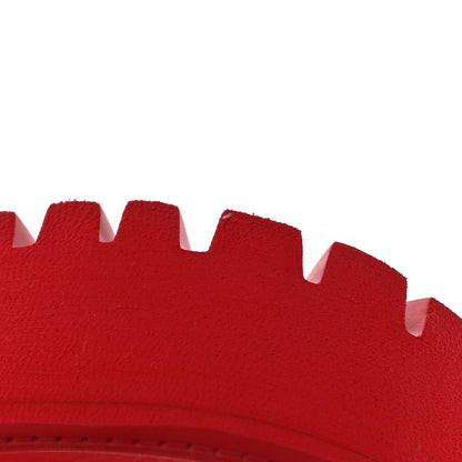 Gucci Rubber GG Monogram Perforated Elea Platform 55mm Lug Sole Sandals 37 Deep Coral 12 of 12