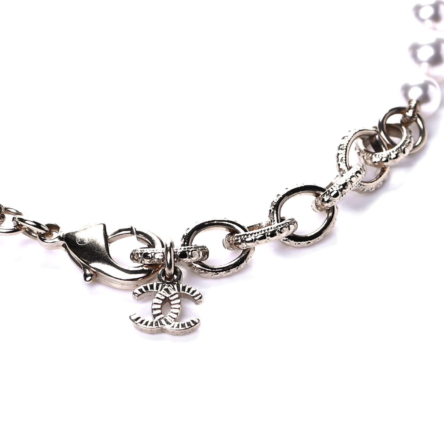 Chanel Pearl Crystal CC Bracelet Gold 4 of 6