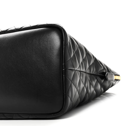 Saint Laurent Calfskin Quilted ES Giant Travel Bag Black 9 of 9