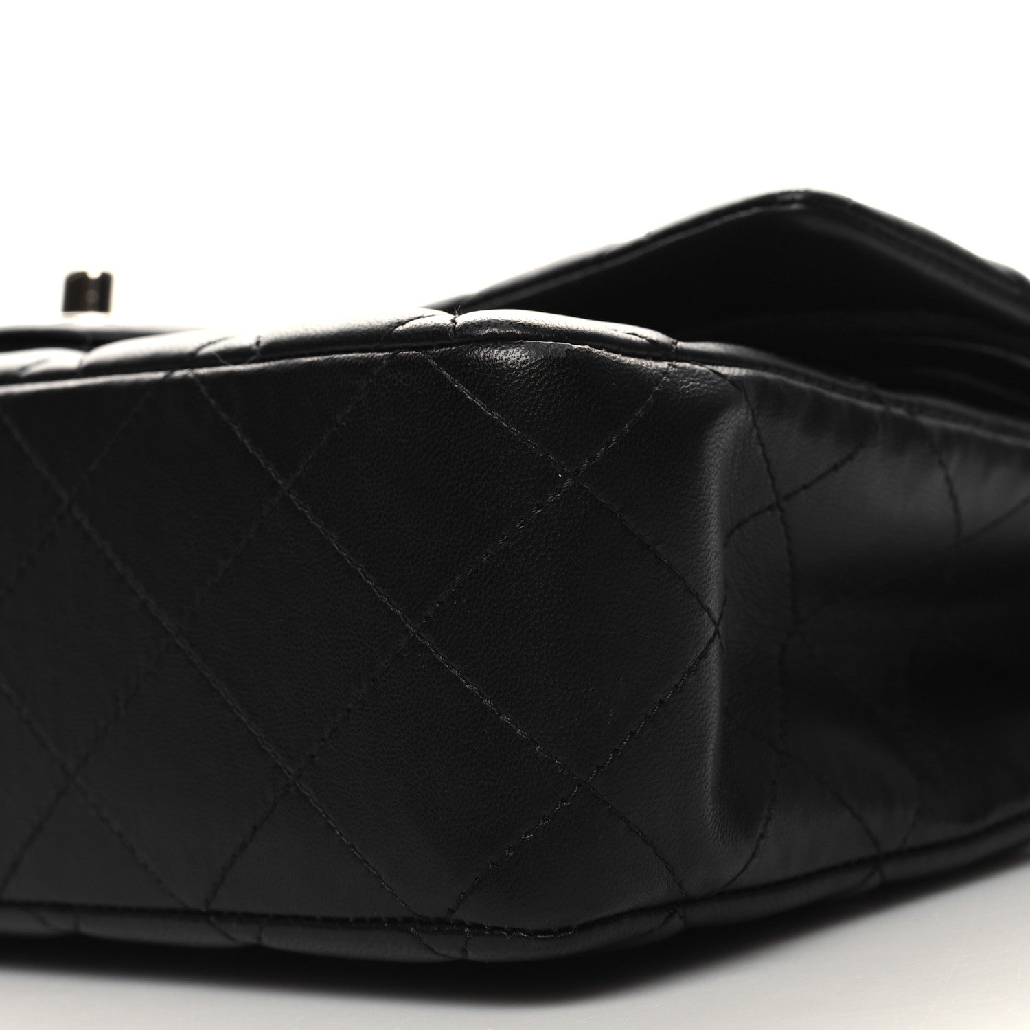 Chanel Lambskin Quilted Medium Double Flap Black 10 of 11