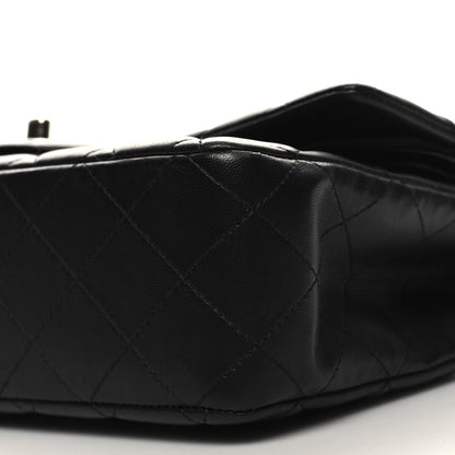 Chanel Lambskin Quilted Medium Double Flap Black 10 of 11