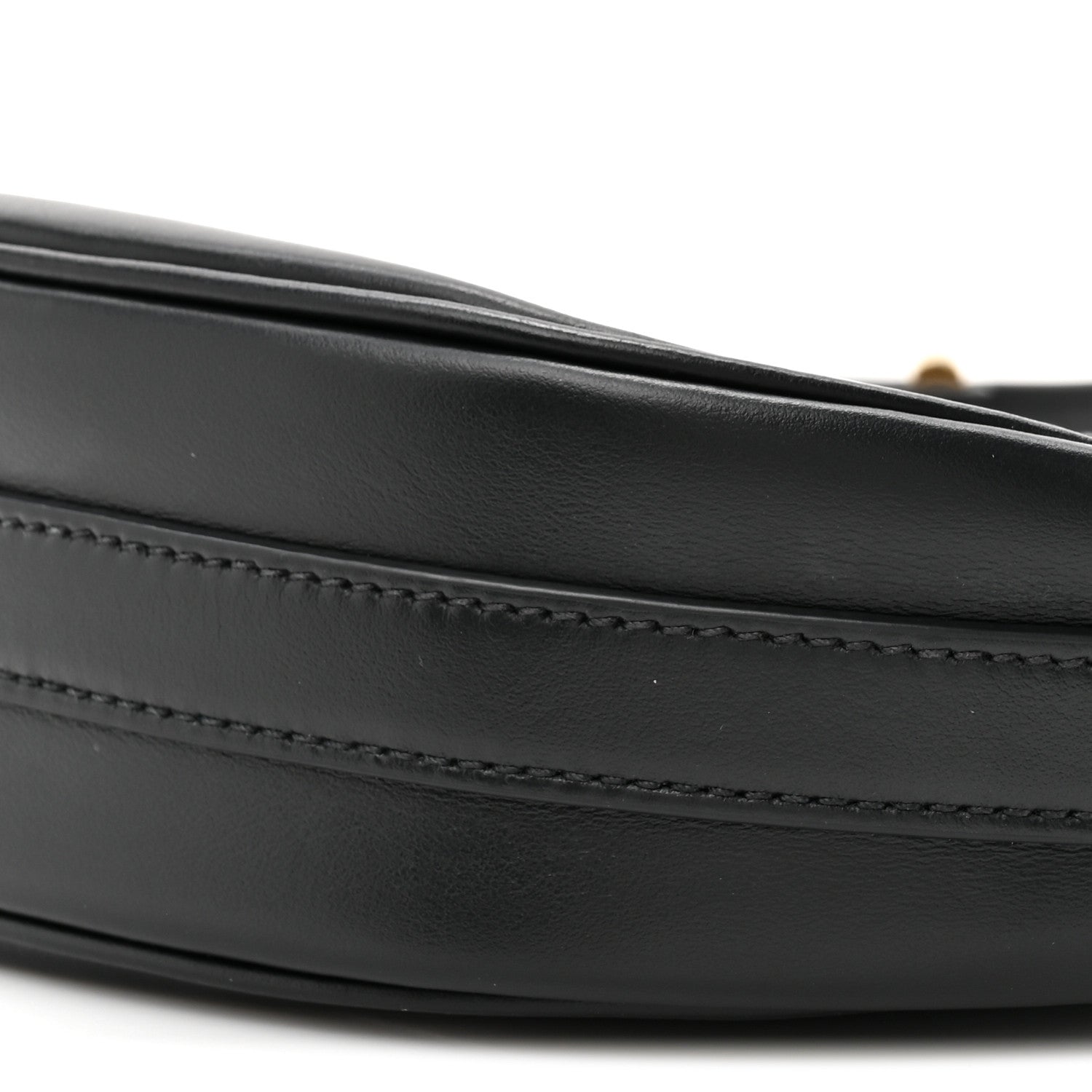 Prada Soft Calfskin Arque Shoulder Bag Black 7 of 10