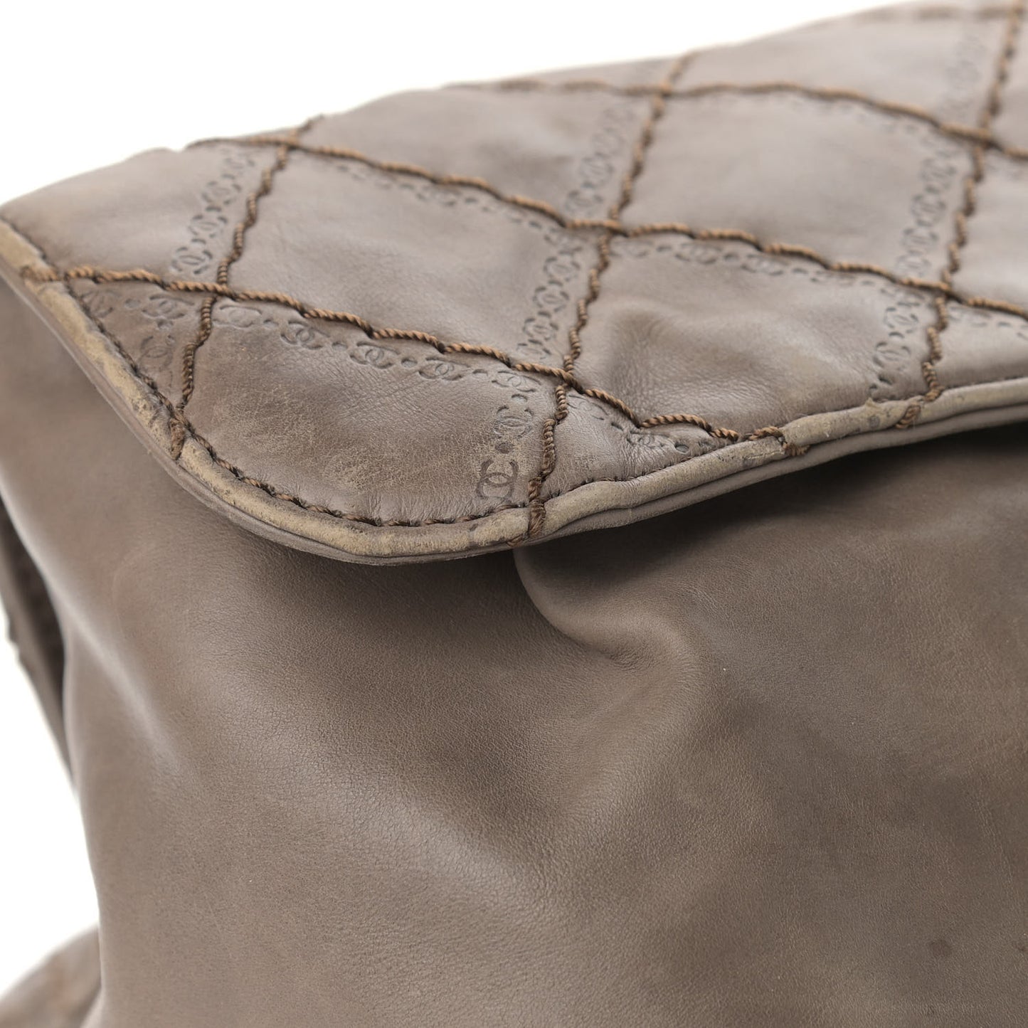 Calfskin CC Crave Tote Taupe