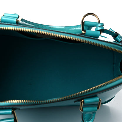 Louis Vuitton Vernis Alma PM Blue Lagon 4 of 15