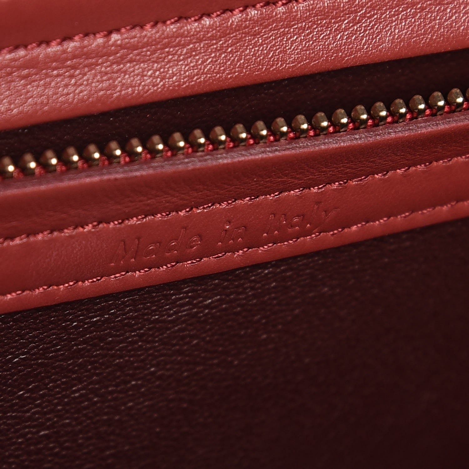 Celine Nubuck Medium Phantom Luggage Red 6 of 7