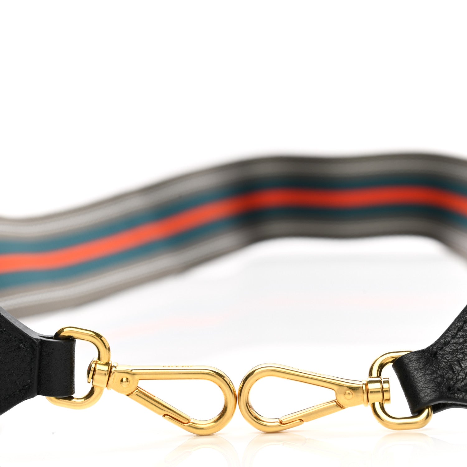 Prada Vitello Daino Striped Fabric Shoulder Strap 3 of 5