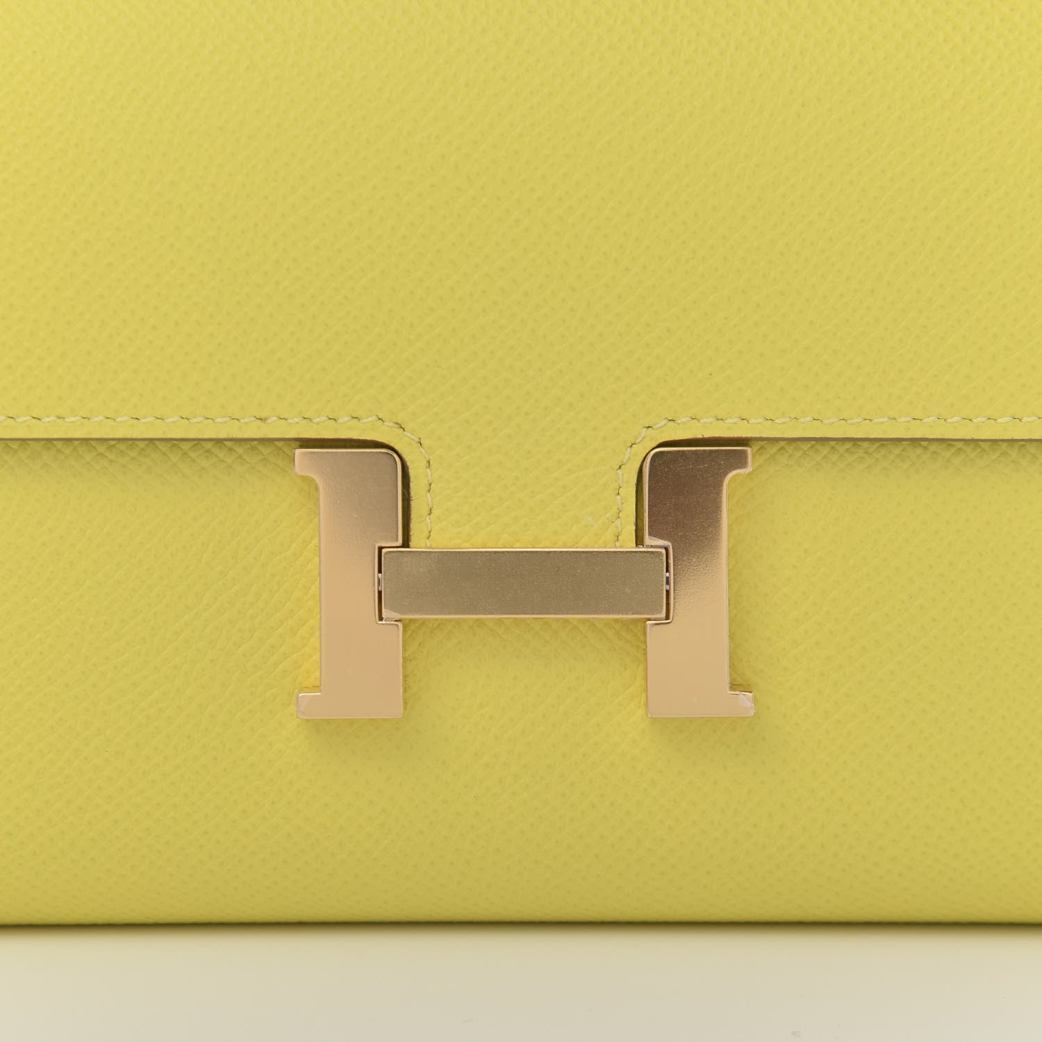 Hermes Epsom Constance Long Wallet Lime 9 of 10
