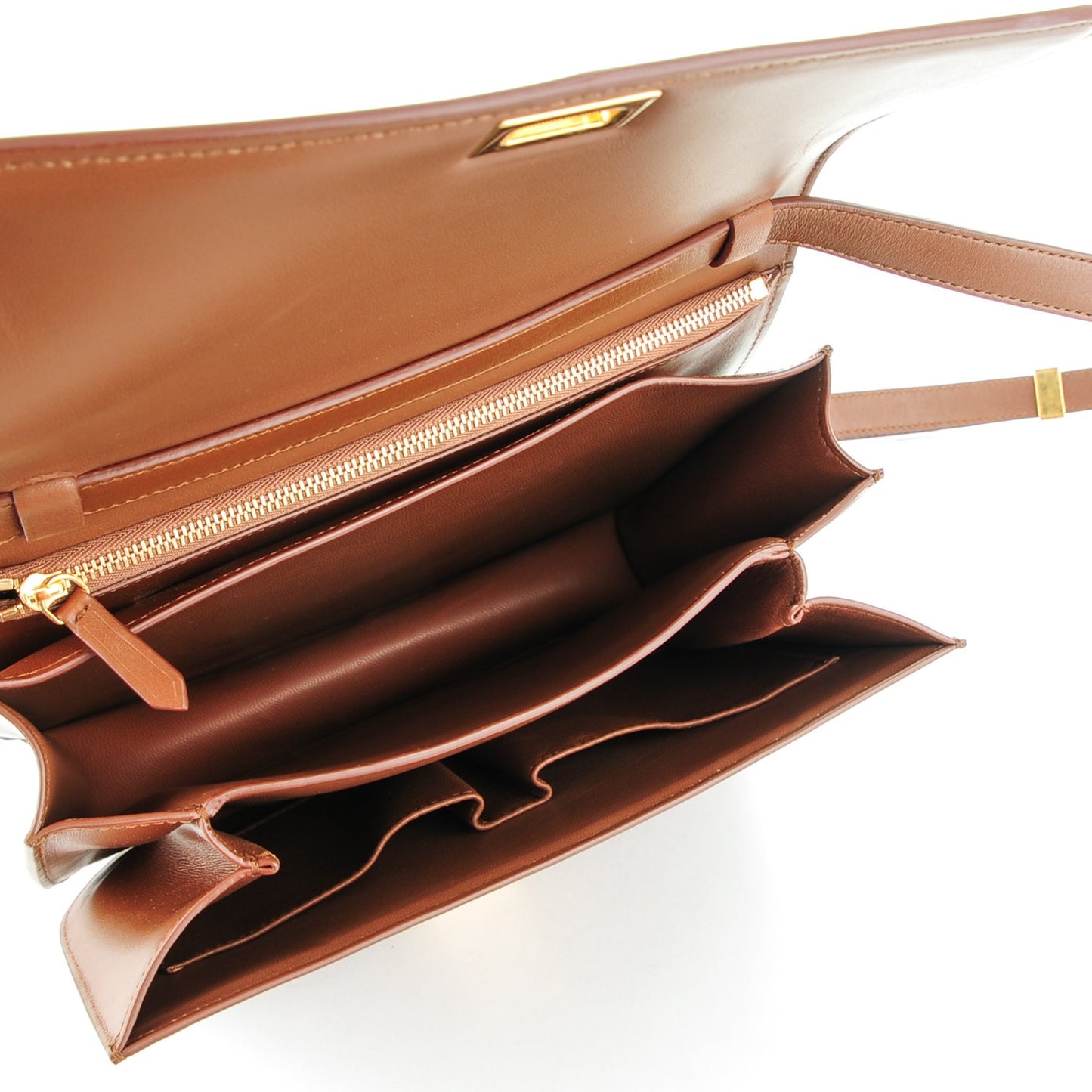 Smooth Calfskin Medium Classic Box Flap Bag Camel