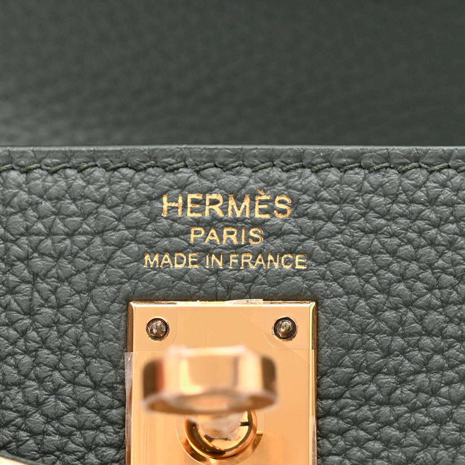Hermes Togo Kelly Retourne 25 Vert Amande 5 of 10