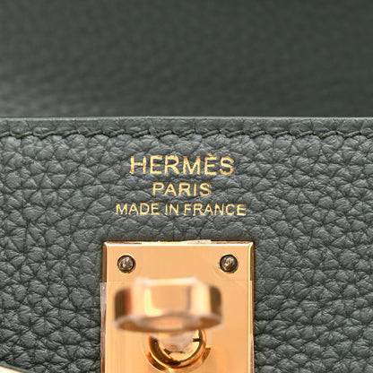 Hermes Togo Kelly Retourne 25 Vert Amande 5 of 10