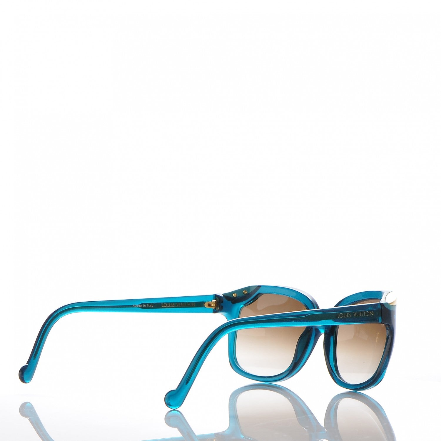 Louis Vuitton Ivy Cat Sunglasses Z0727W Petrole Blue 4 of 8