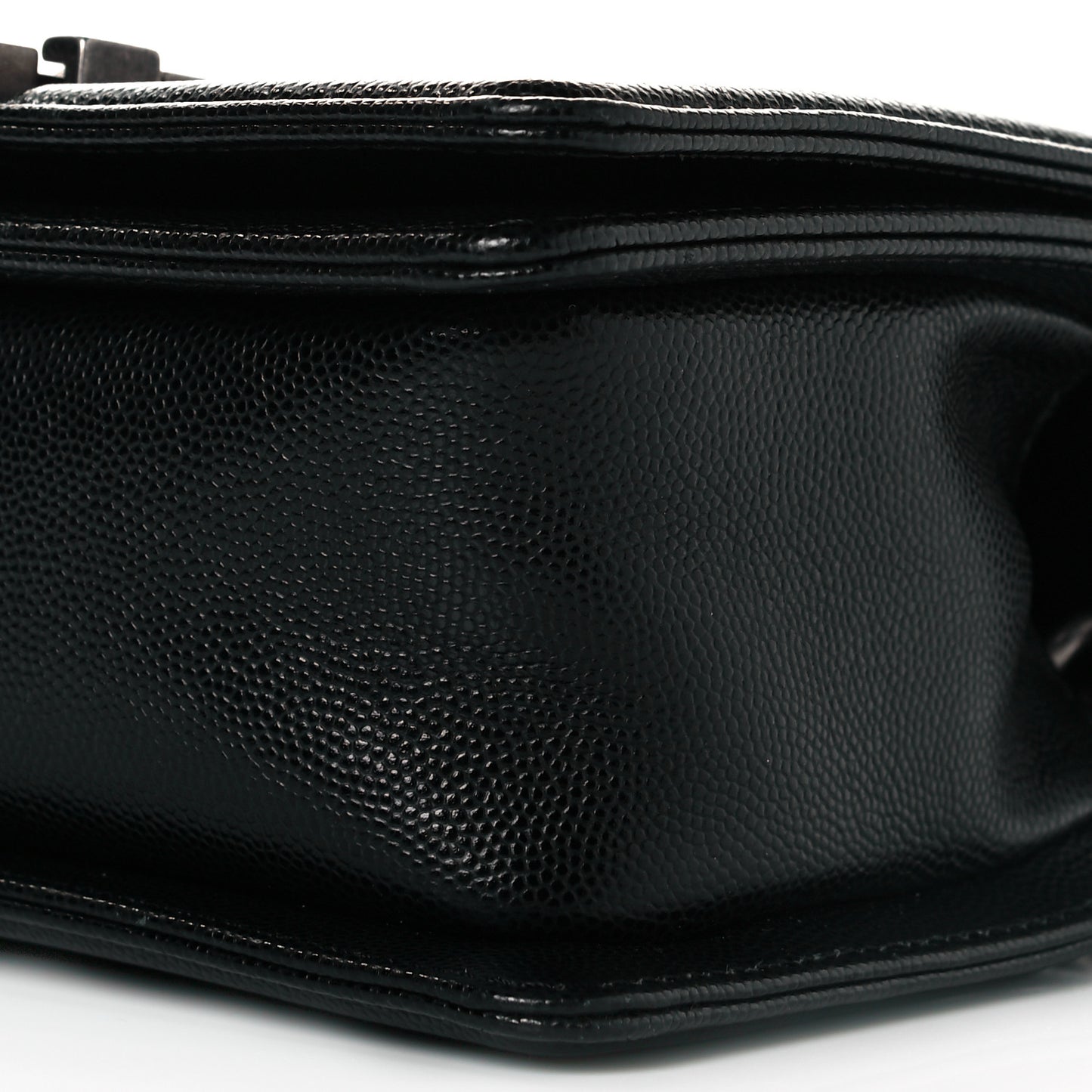 Caviar Quilted Small Boy Flap Black