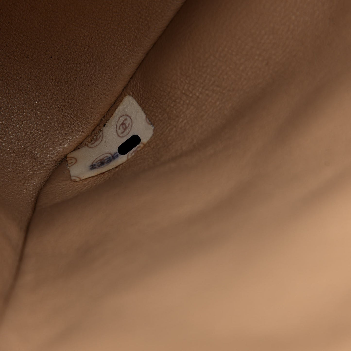 Lambskin Quilted Mini Square Flap Beige