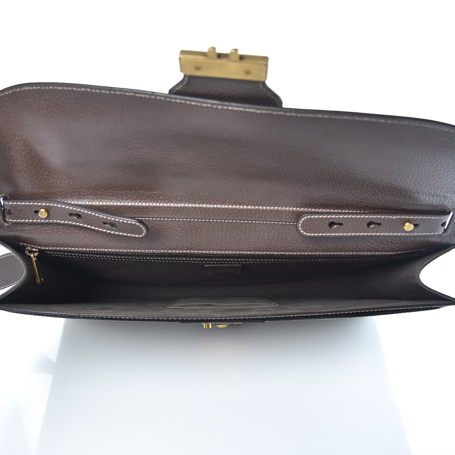Gucci GG Supreme Monogram Web Messenger Bag Brown 5 of 10