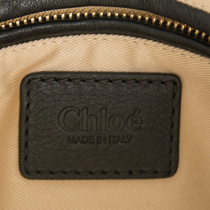 Chloe Calfskin Braided Medium Marcie Satchel Black 6 of 11