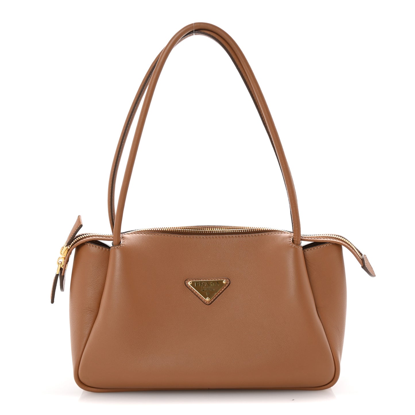 Calfskin Medium Shoulder Bag Caramel