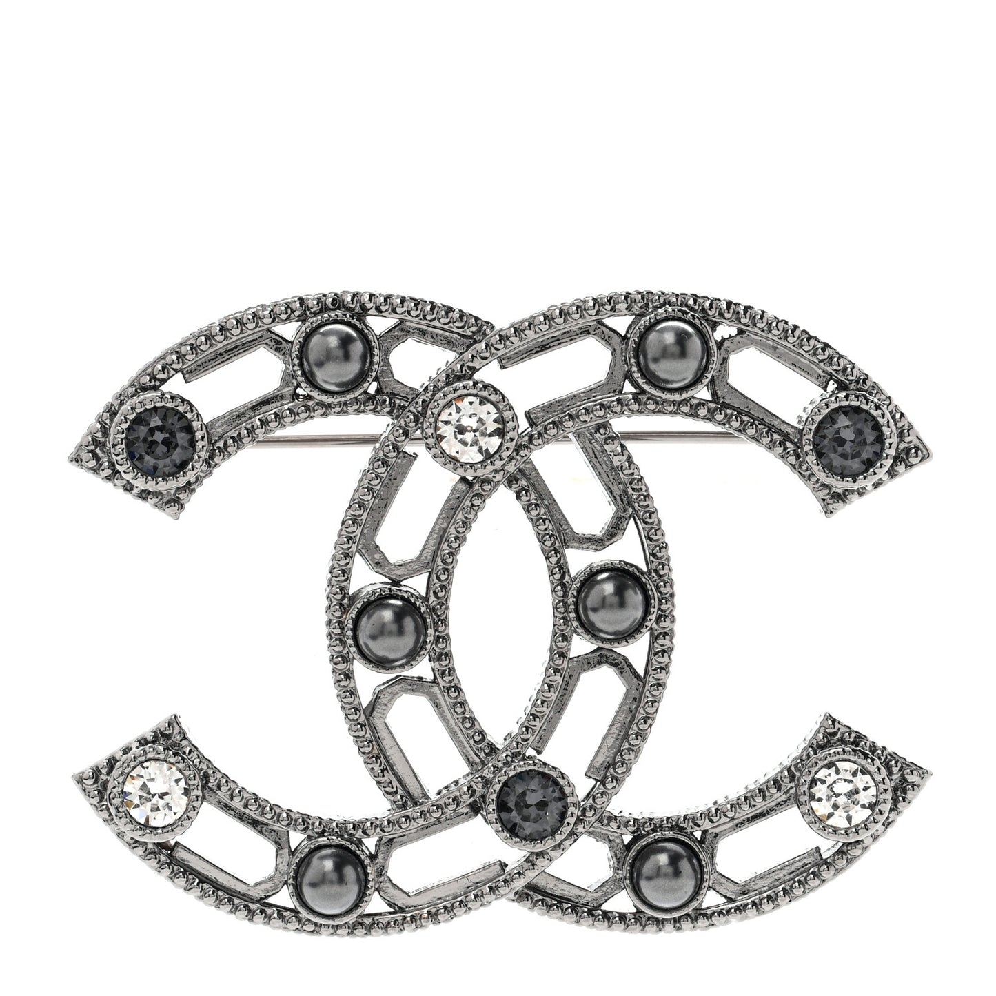 Ruthenium Crystal CC Brooch