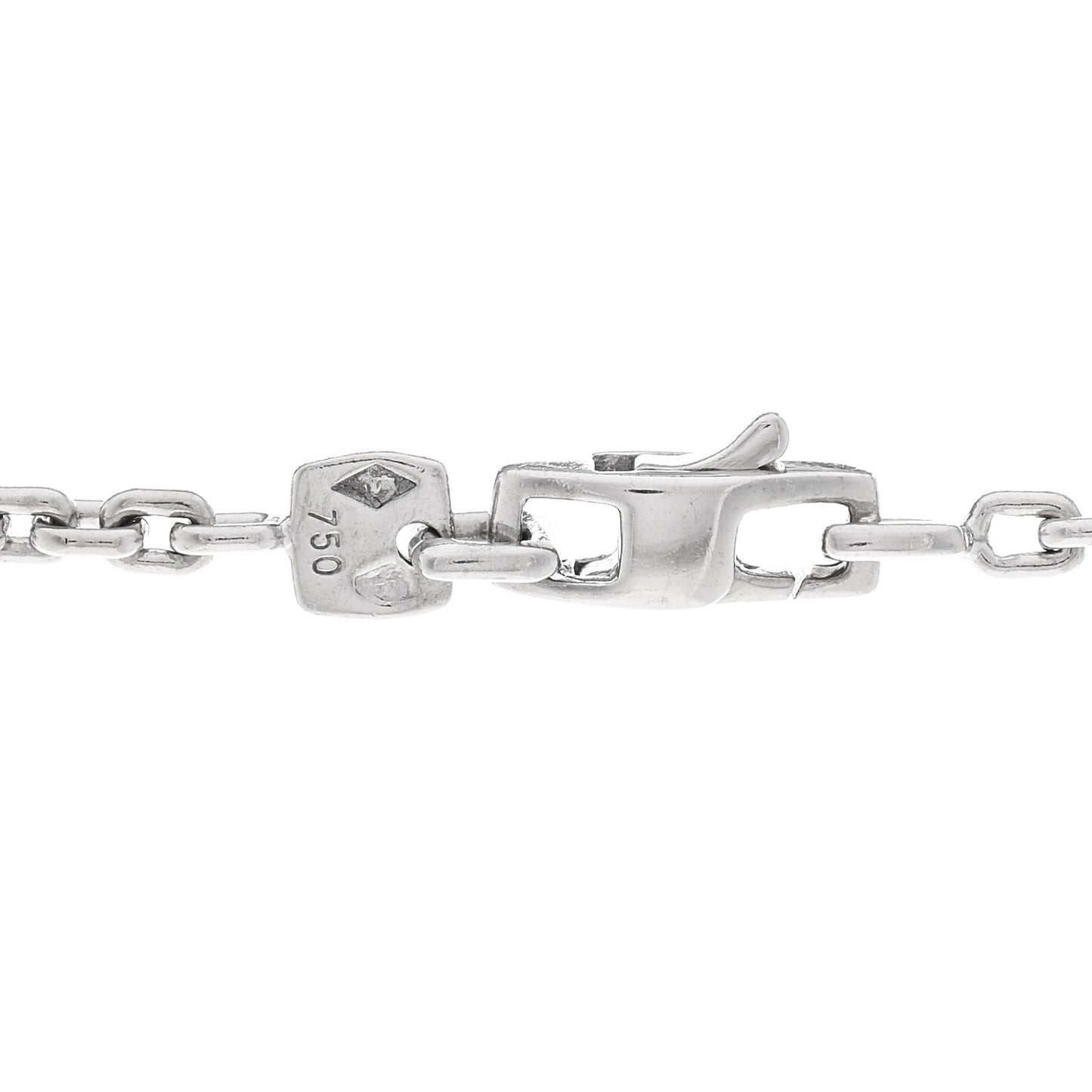 18k White Gold Diamond Heart Locket Pendant Necklace