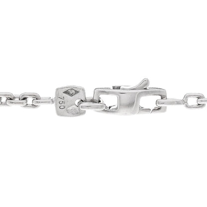 Louis Vuitton 18k White Gold Diamond Heart Locket Pendant Necklace 5 of 5
