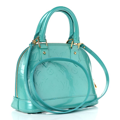 Louis Vuitton Vernis Alma BB Blue Lagon 3 of 16