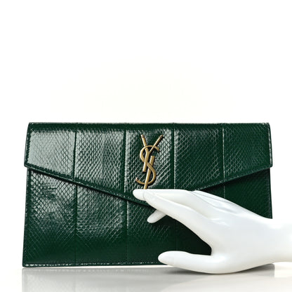 Saint Laurent Ayers Uptown Monogram Pouch Verte Praire 2 of 6