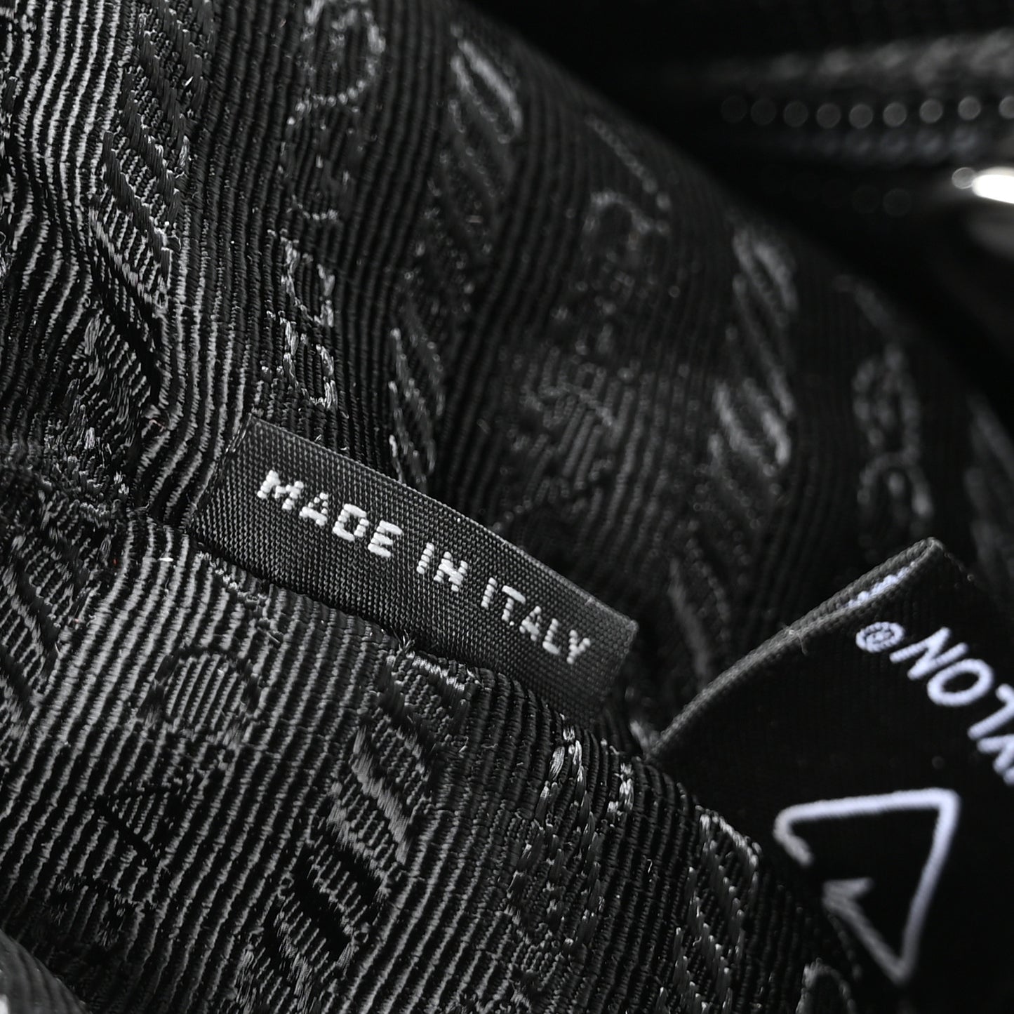 Re-Nylon Vela Saffiano Medium Backpack Black