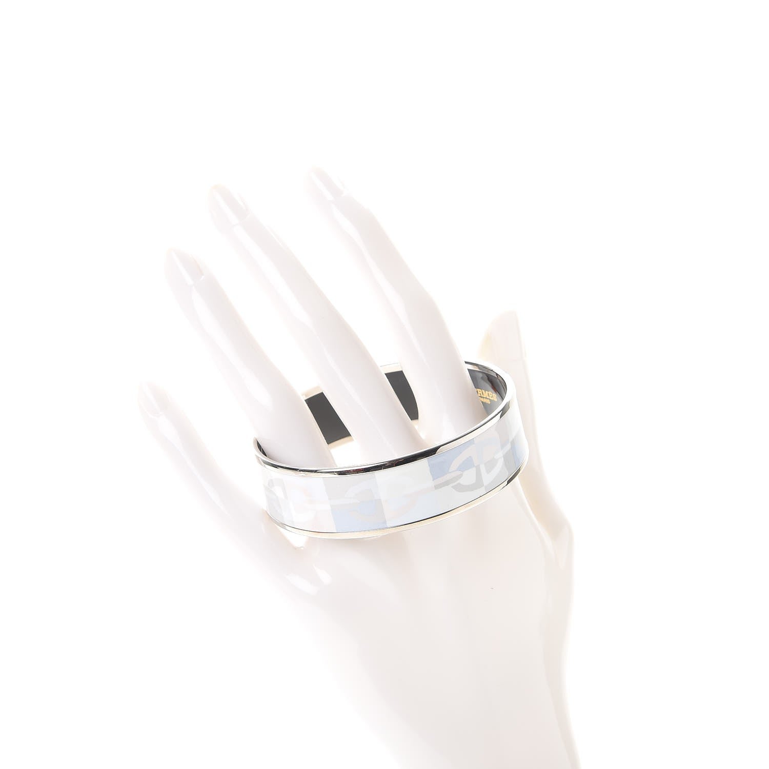 Hermes Enamel Printed Optique Chaine D'Ancre Wide Bracelet 65 2 of 6