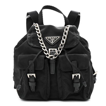Prada Nylon Vela Mini Crossbody Backpack Black 1 of 14