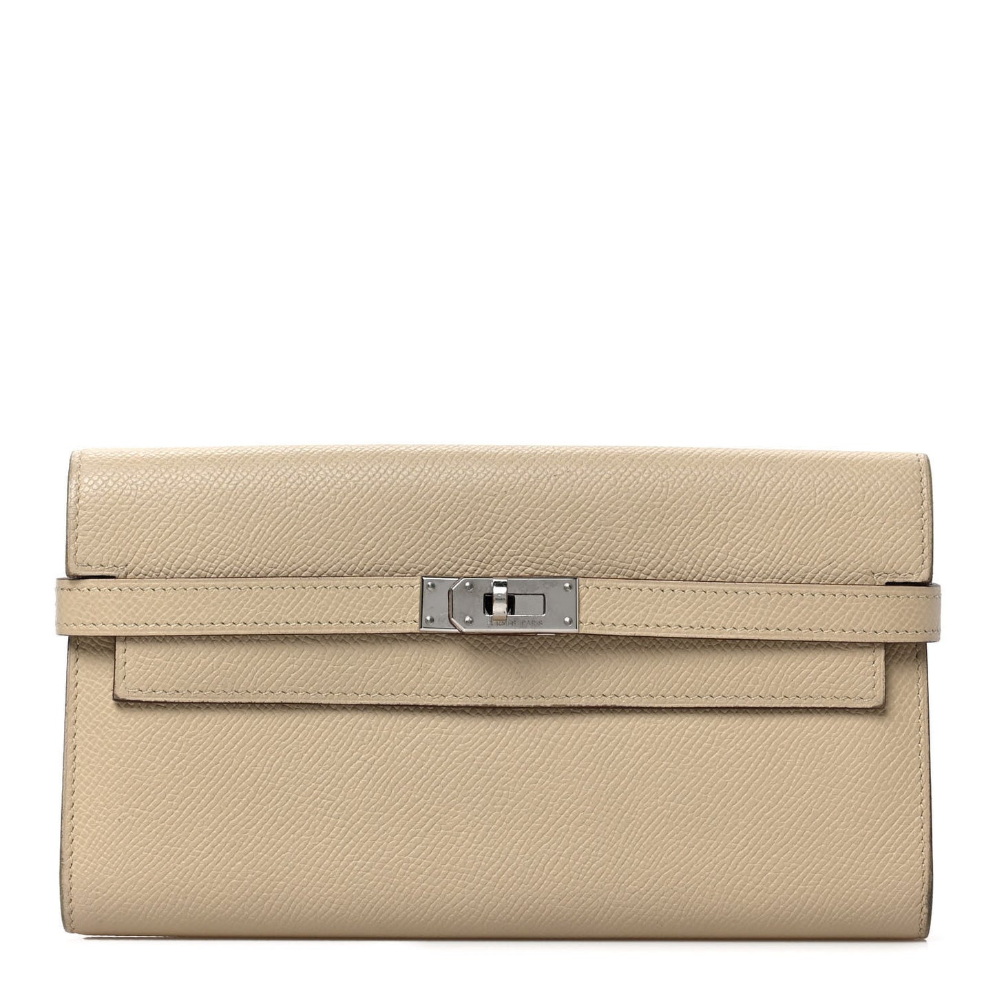 Epsom Kelly Longue Wallet Argile