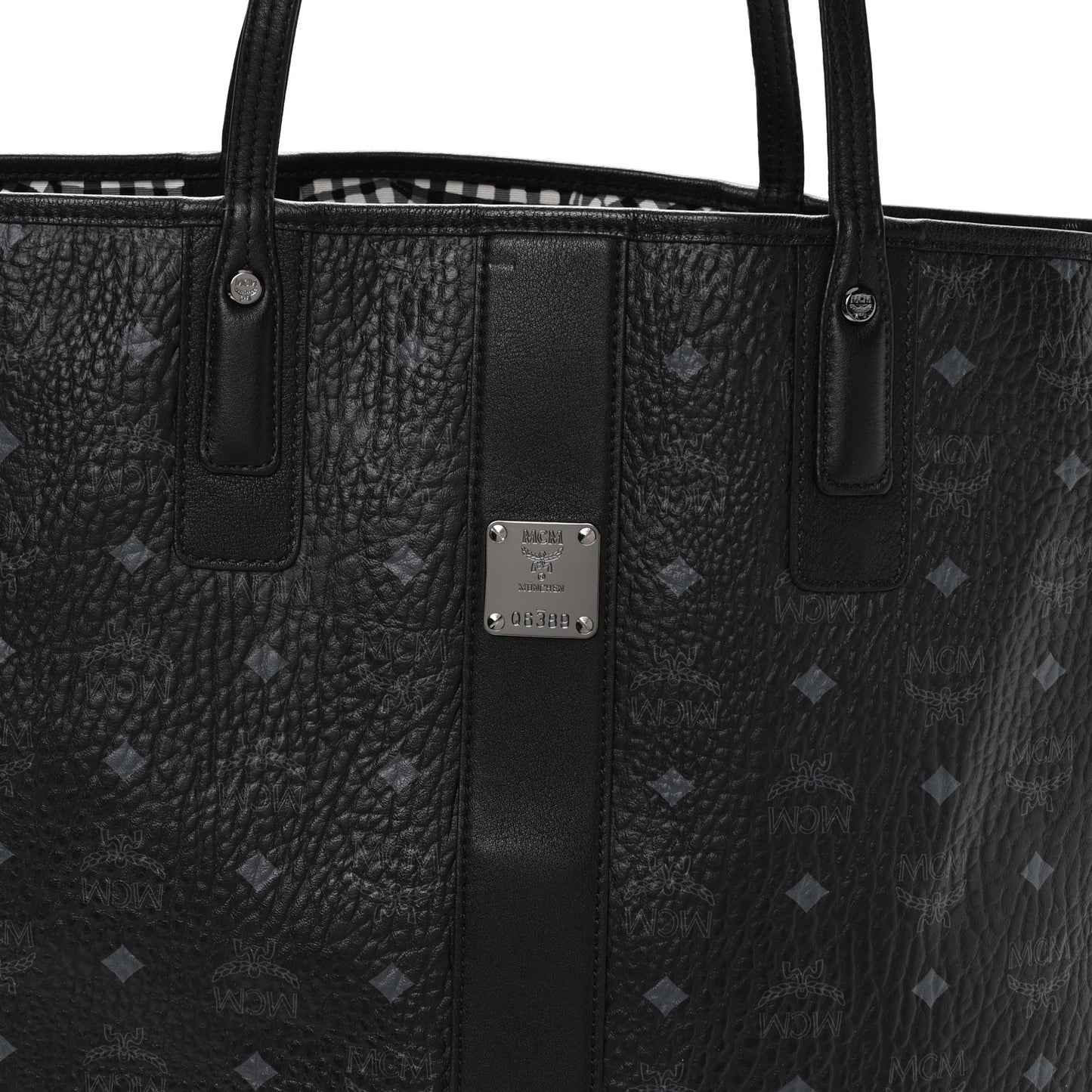 Visetos Large Liz Reversible Shopper Tote Black