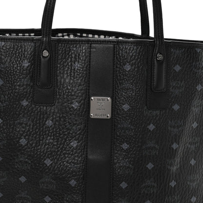 MCM Visetos Large Liz Reversible Shopper Tote Black 11 of 16