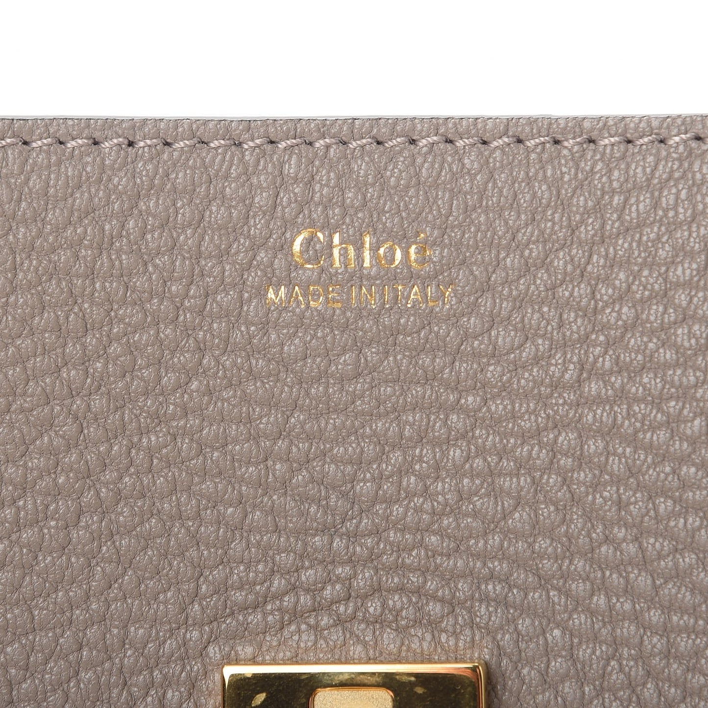 Grained Lambskin Mini Drew Shoulder Bag Motty Grey