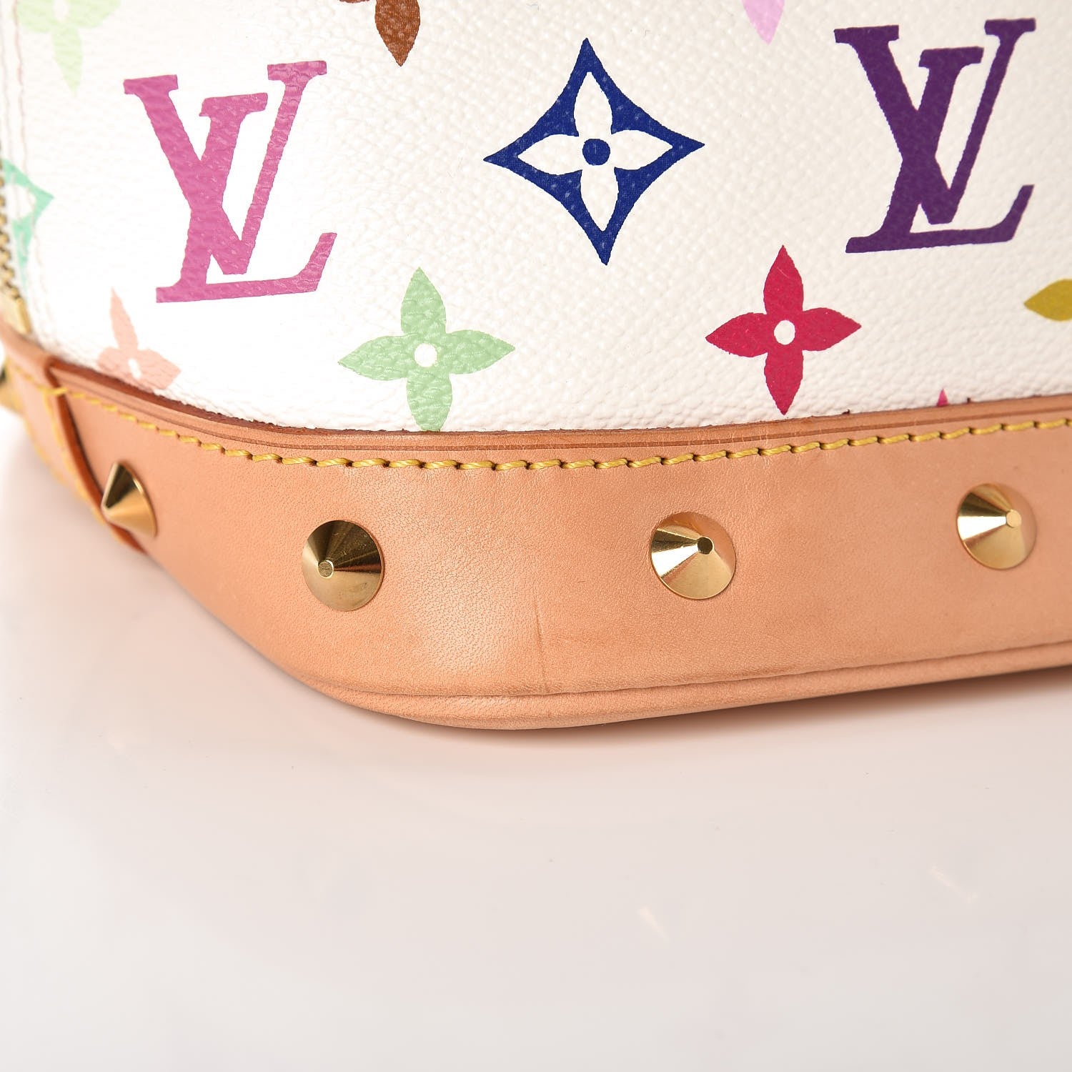 Louis Vuitton Monogram Multicolor Alma White 8 of 10