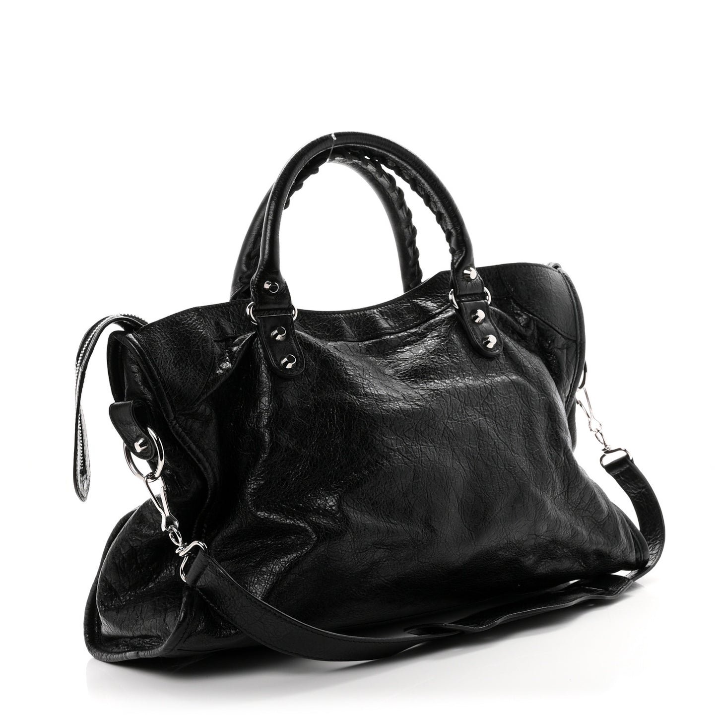 Agneau Classic Silver Hardware City Black
