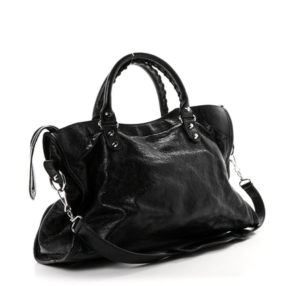 Balenciaga Agneau Classic Silver Hardware City Black 4 of 11
