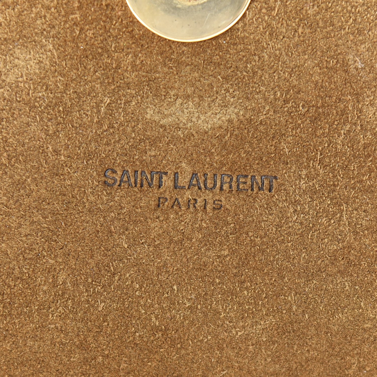Saint Laurent Suede Fringe Small Monogram Satchel Light Ocre 6 of 10
