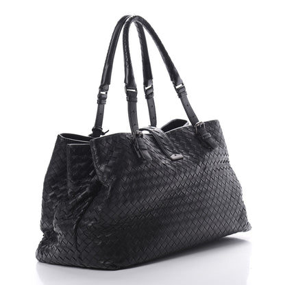 Bottega Veneta Nappa Intrecciato Medium Roma Tote Black 3 of 18