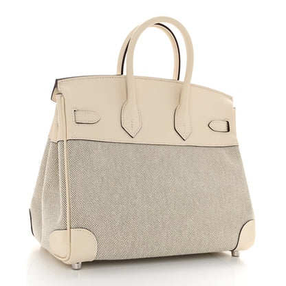 Hermes Toile H Swift Birkin 25 Nata 3 of 11