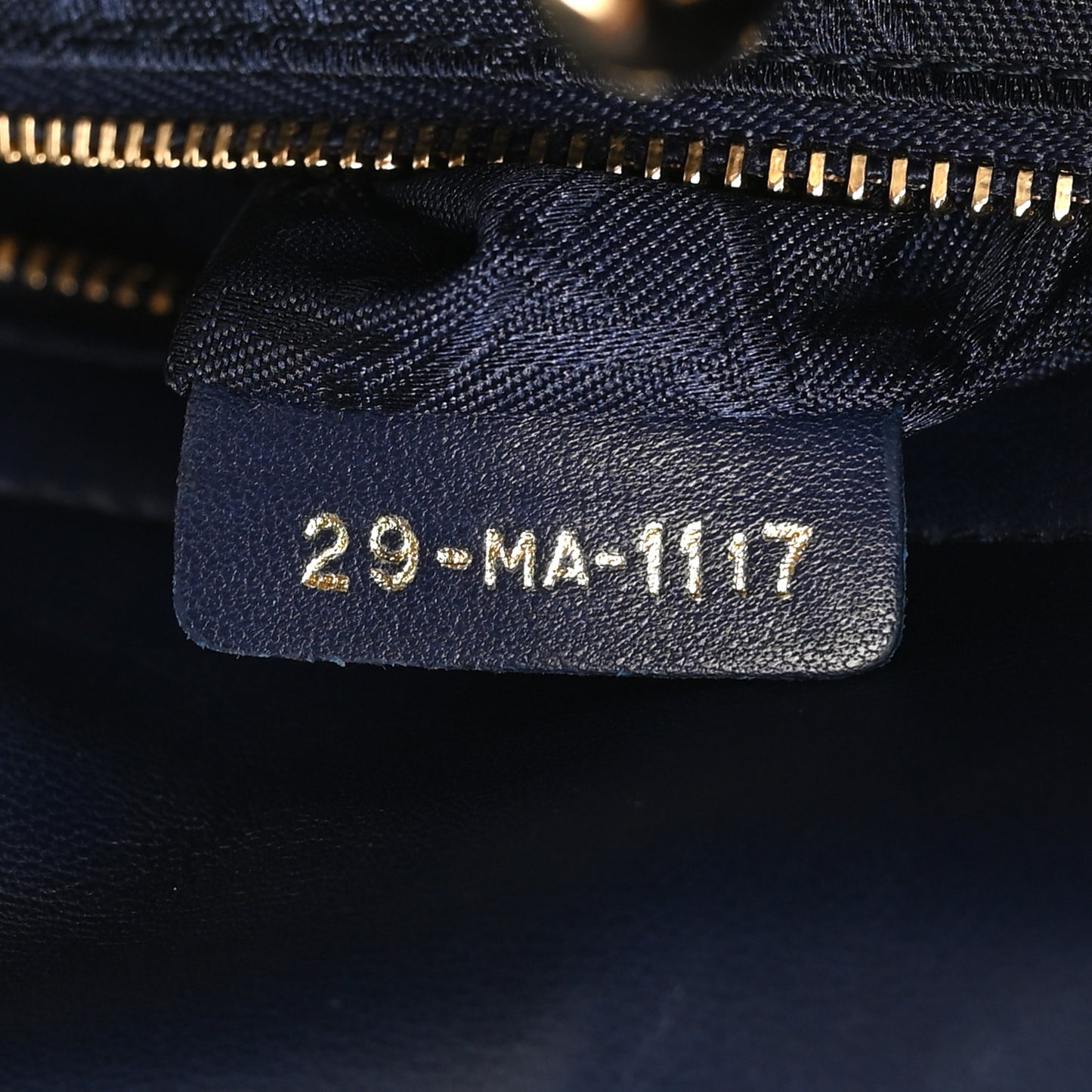 Lambskin Cannage Small Lucky Badges My Lady Dior Navy